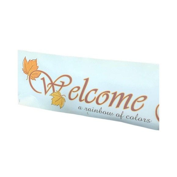 NWT Vintage Thanksgiving Fall Wall Window Art Removable Reusable Welcome Fall - Picture 3 of 6